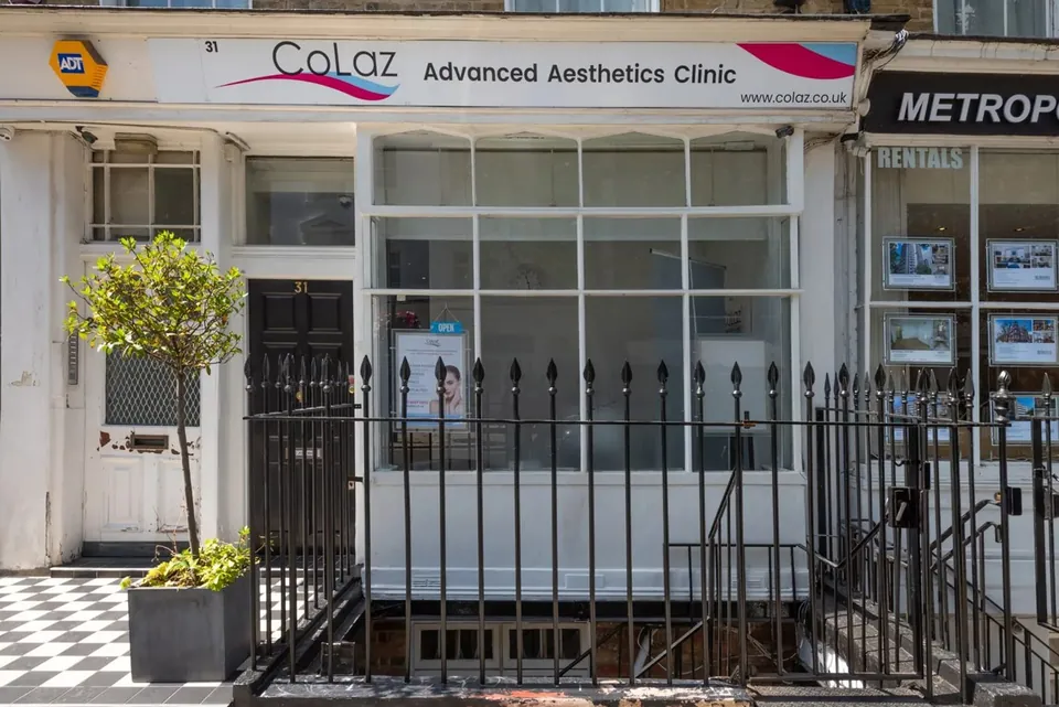 CoLaz Paddington shopfront with black railings on Southwick Street