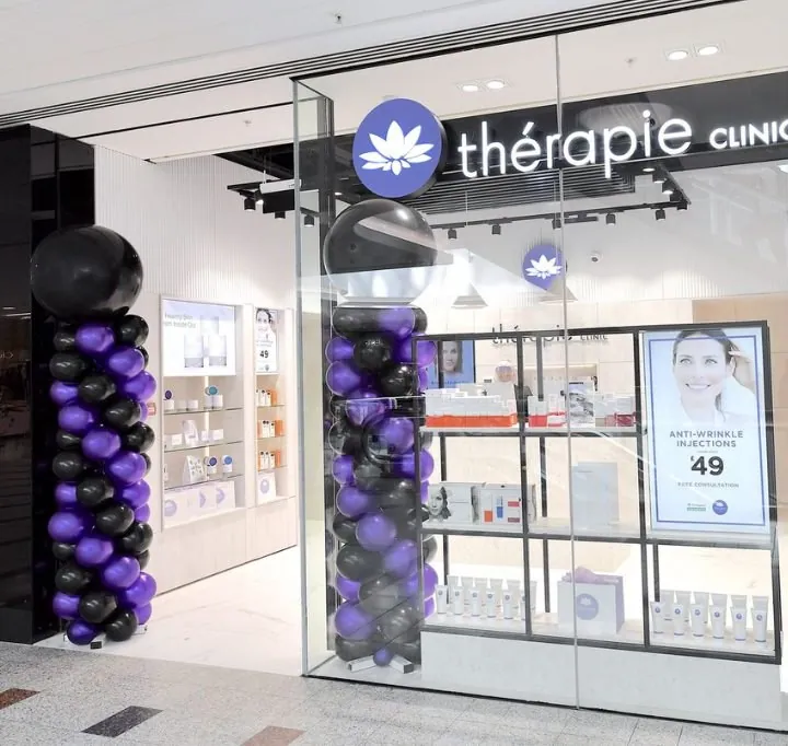 Thérapie Clinic Kingston shopfront and glass entrance