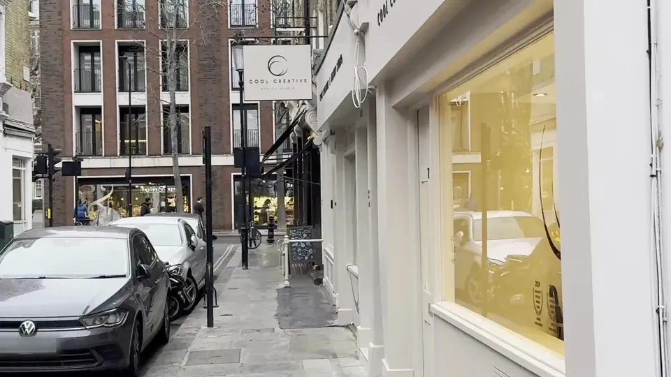 Gregory Place approach shown in Zest Beauty Studio’s arrival video.