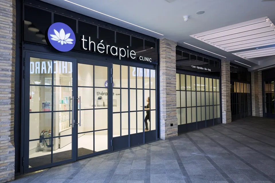 Thérapie Clinic East Ham entrance beneath the covered Market Place walkway