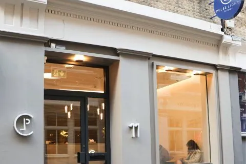 Pulse Light Clinic shopfront with number 11 on Artillery Lane