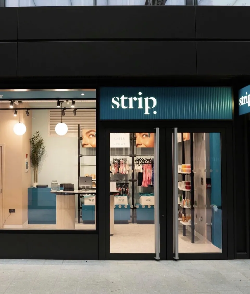 Strip Broadgate shopfront and entrance